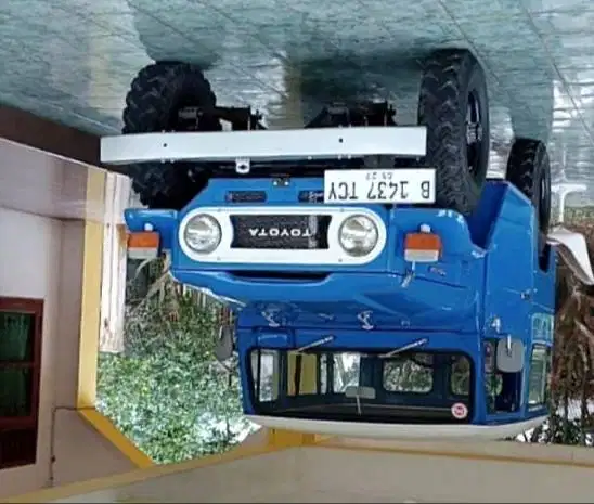 Toyota Landcruiser FJ40 1978 biru LC FJ40 full restorasi ori 1977/1979