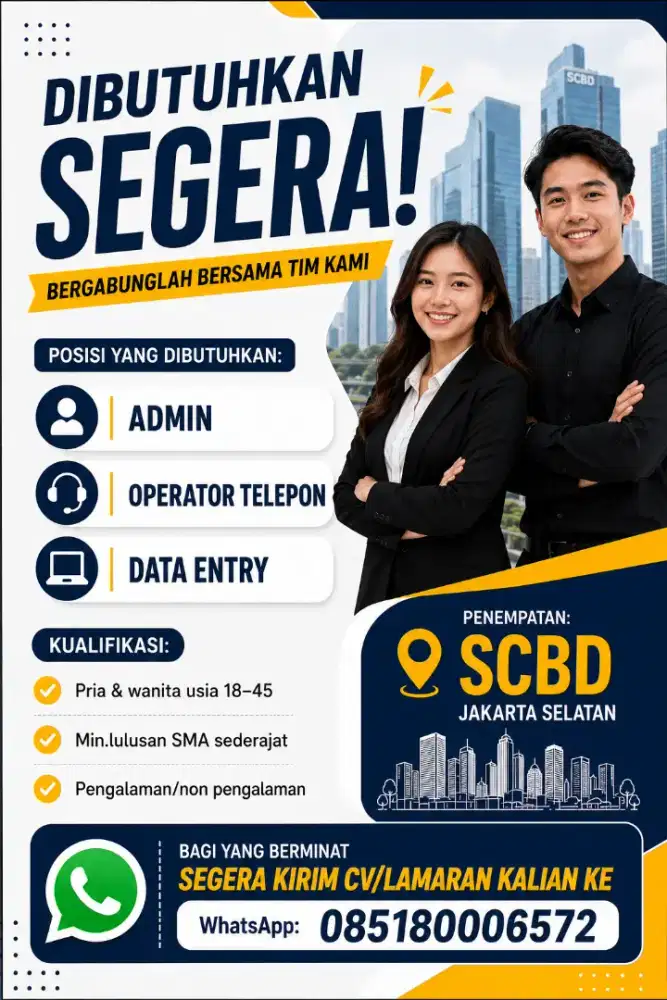 LOWONGAN KERJA TERBARU