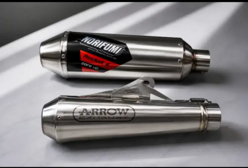 sklincer knalpot merek NORIFUMi dan ARROW