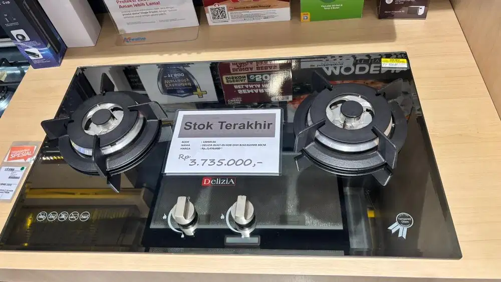 Kompor Tanam delizia 2 tungku