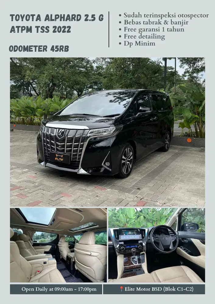 Toyota Alphard 2.5 G ATPM TSS 2022