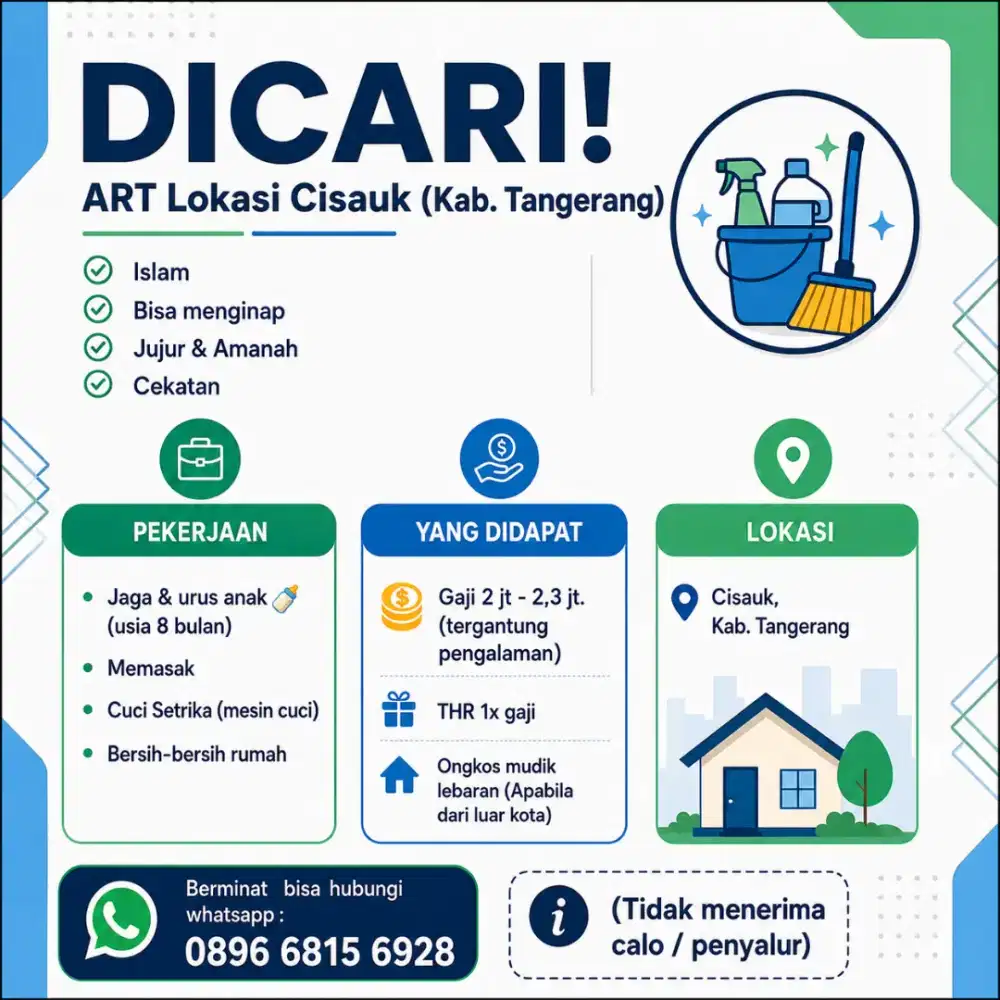 Lowongan ART Menginap Cisauk