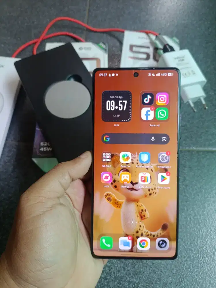 Infinix Note 50 8/256gb Nfc fullset mulus orian semua like new cakep