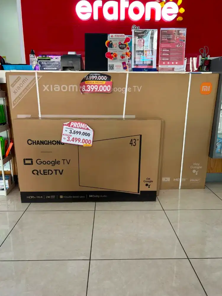 Promo Cash atau Cicilan QLEED GOOGLE TV 32/43/55/65 Inchi