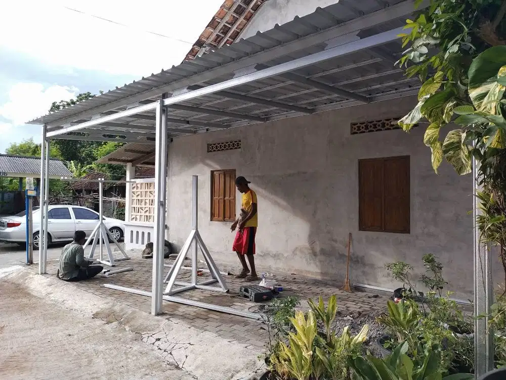 Kanopi Baja Ringan ALDERON KLATEN Parkiran Luas, Gudang, Lantai Dak