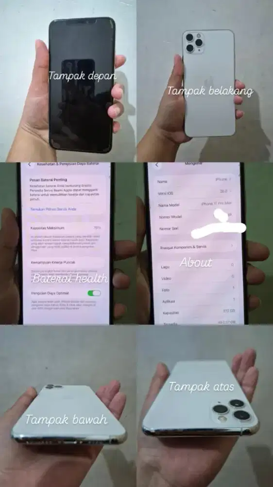 Jual iPhone 11 Pro Max, 516GB