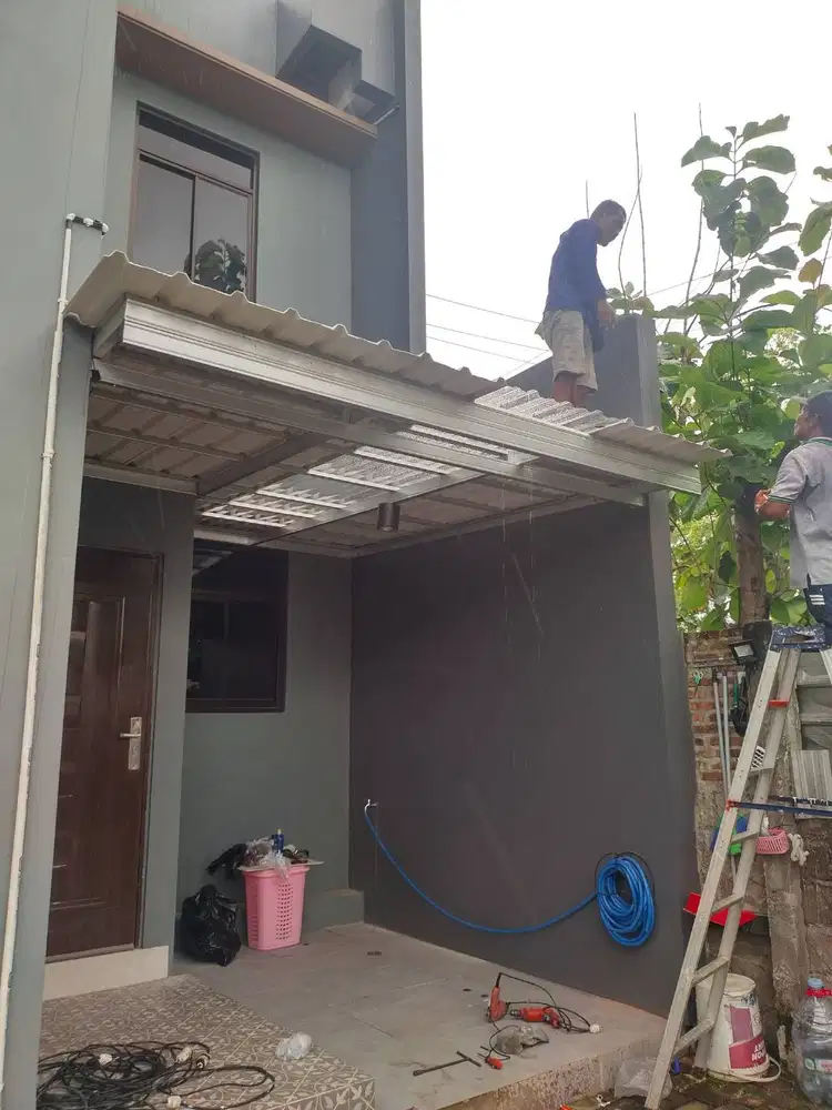 Kanopi Baja Ringan BIMA TRUSS Utk Atap Parkiran LUAS dan Tempat Teduh