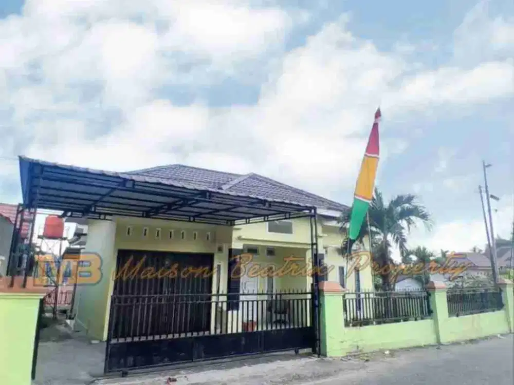 DIJUAL ATAU DISEWAKAN RUMAH 1LANTAI FULLY FURNISH DI BAMBU KUNING TENAYAN RAYA PEKAN BARU