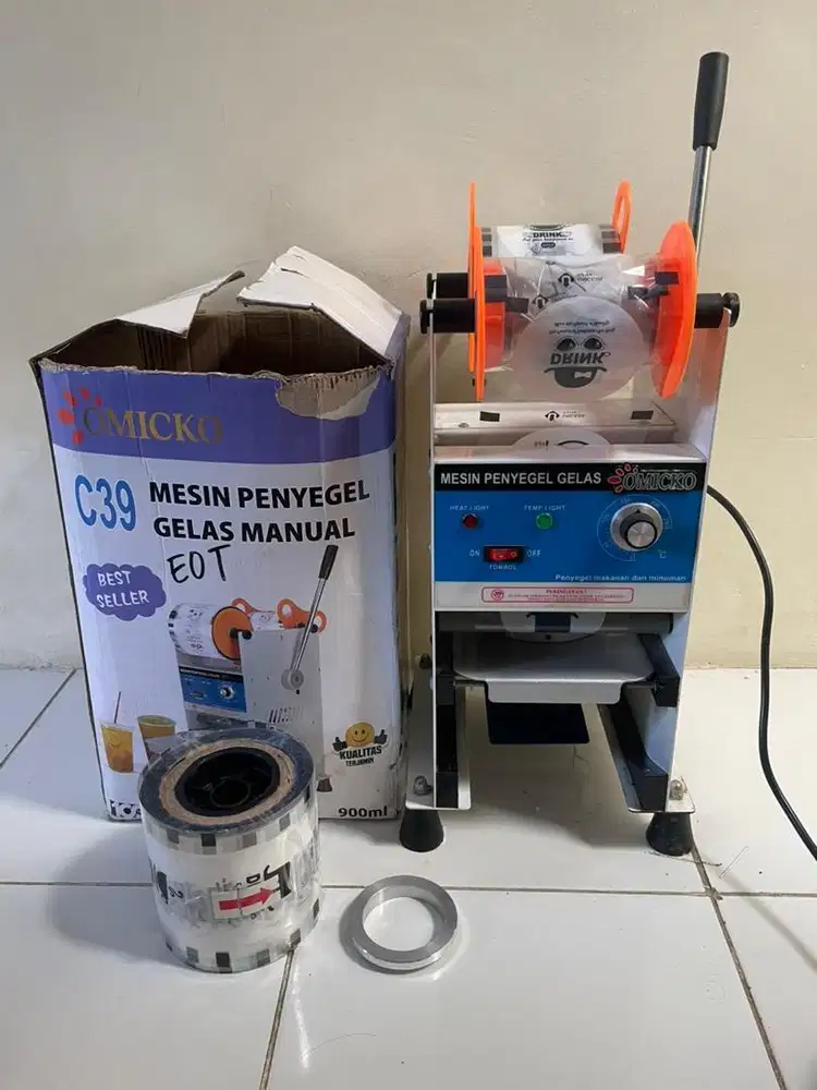 Cup sealer omicko c39 besar sampai 22 oz