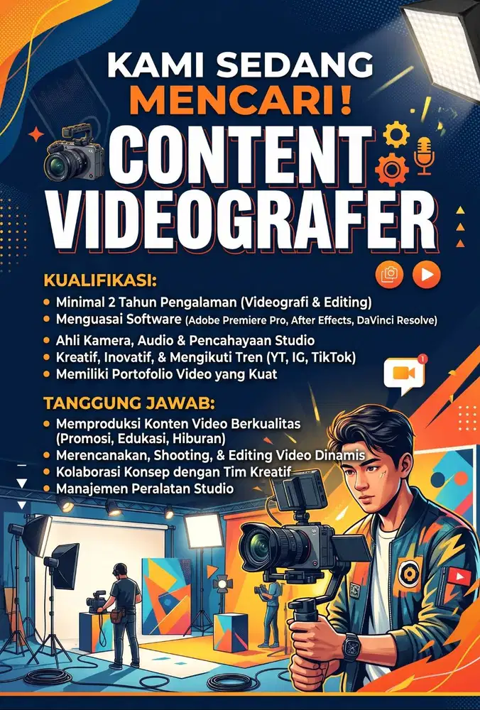DICARI CONTENT VIDEOGRAFER