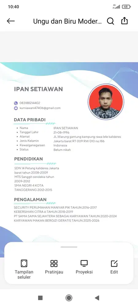 Mencari pekerjaan