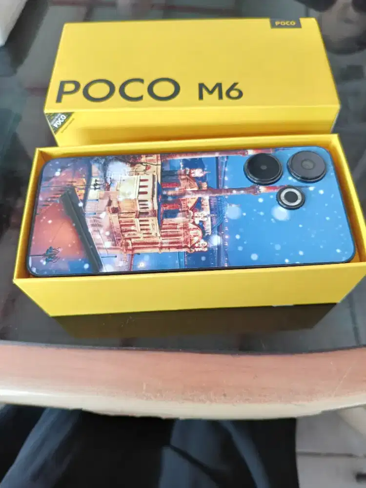 poco M6 8/256,barang siap pakai,belum pernah bongkar,box