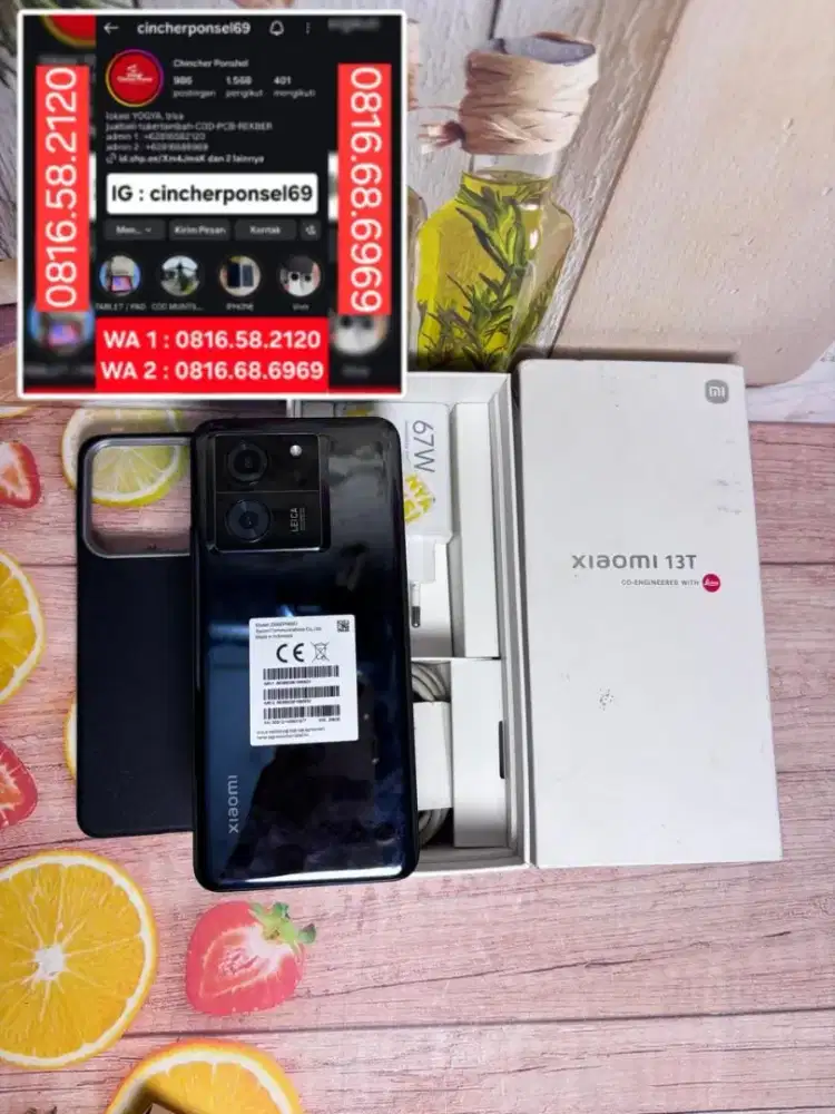 Jual hp Xiaomi 13T 5g 12/256 fullset ORIGINAL Istimewa