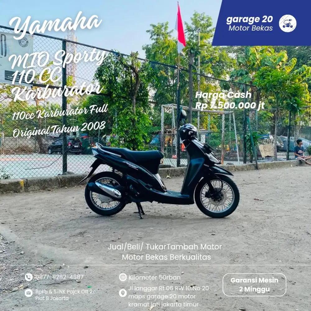 Yamaha Mio Sporty 110cc Karburator Full Original  Tahun 2008