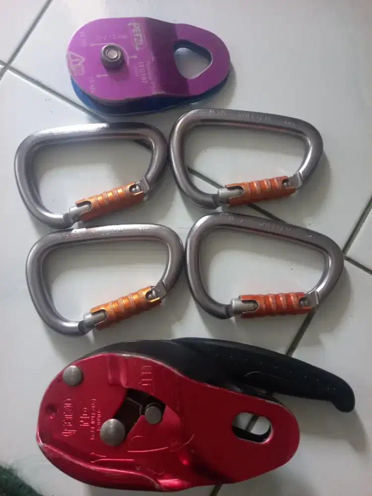 PETZL Carabiner  D William, PETZL I'D, PETZL Pulley