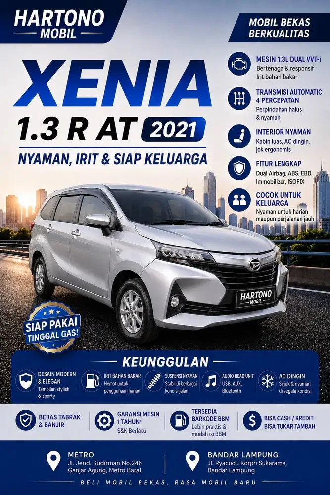 XENIA 1.3 R Autometik 2021 Istimewa