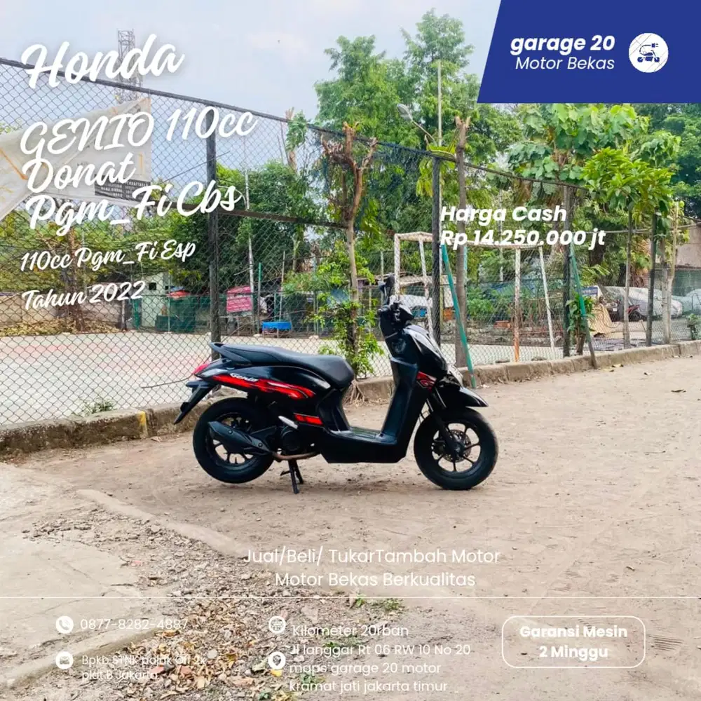 Honda All New Genio 110cc Cbs pgm_Fi donat Tahun 2022