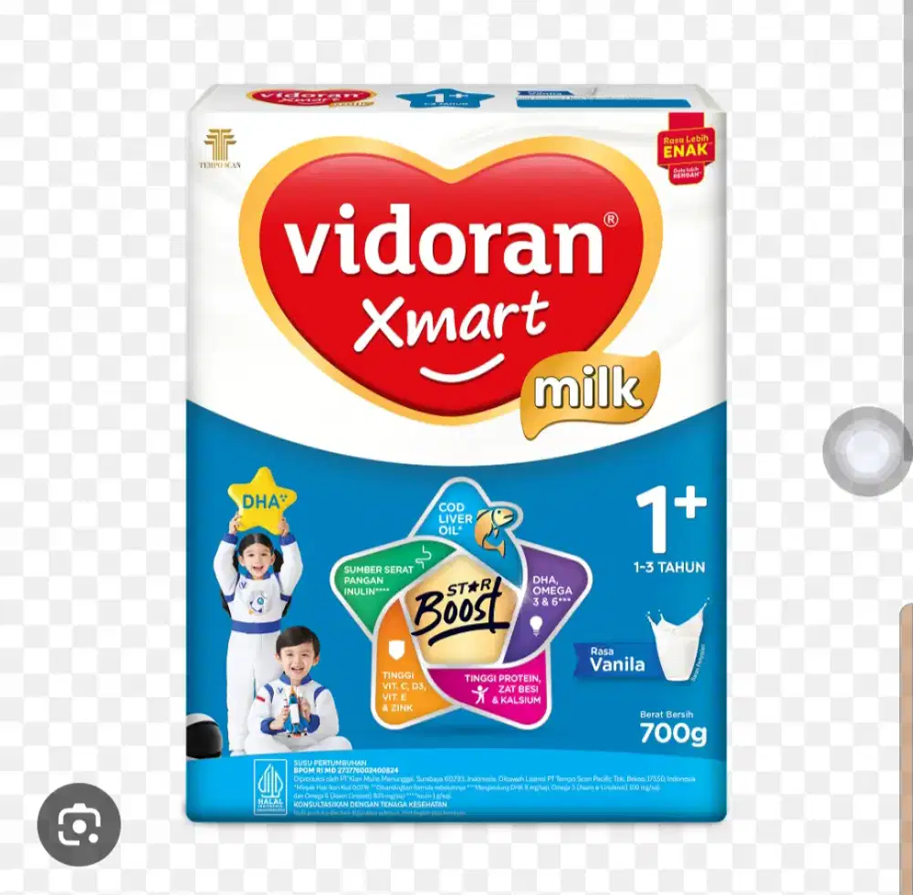 Jual susu vidoran smart 1+ uk 700gram