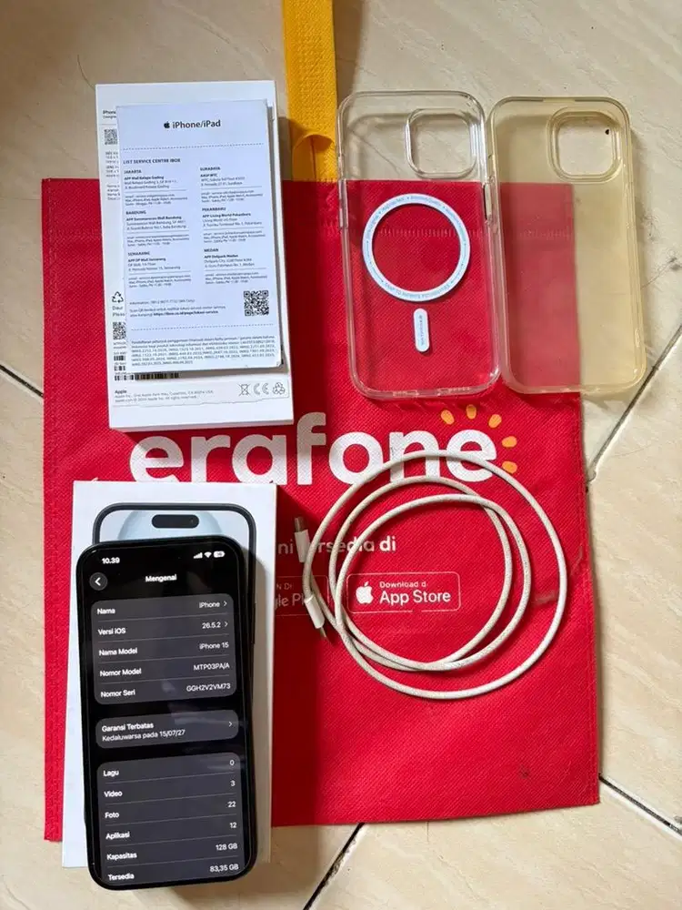 Iphone 15 128 gb garansi RESMI ON