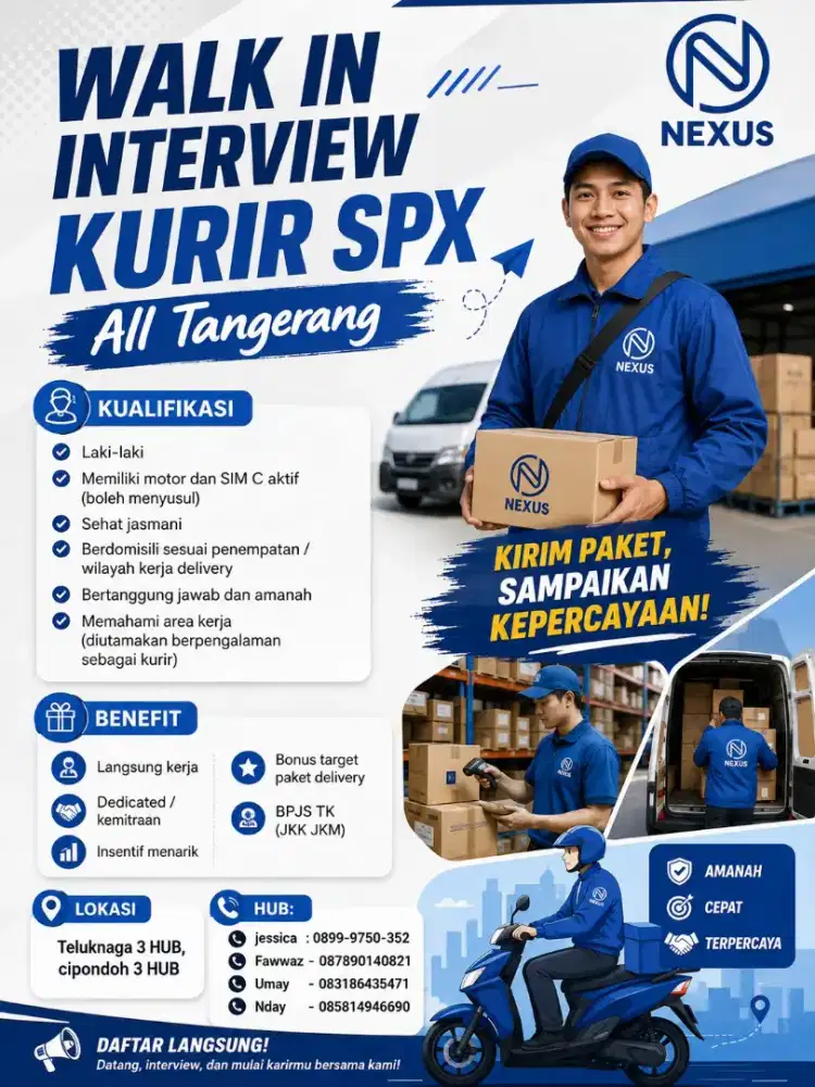 INFO LOKER KURIR CIPONDOH