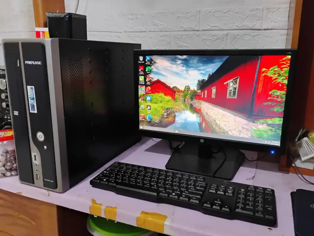 Pc gaming dan editing / intel gen4..ram 8gb..ssd..monitor 19inch