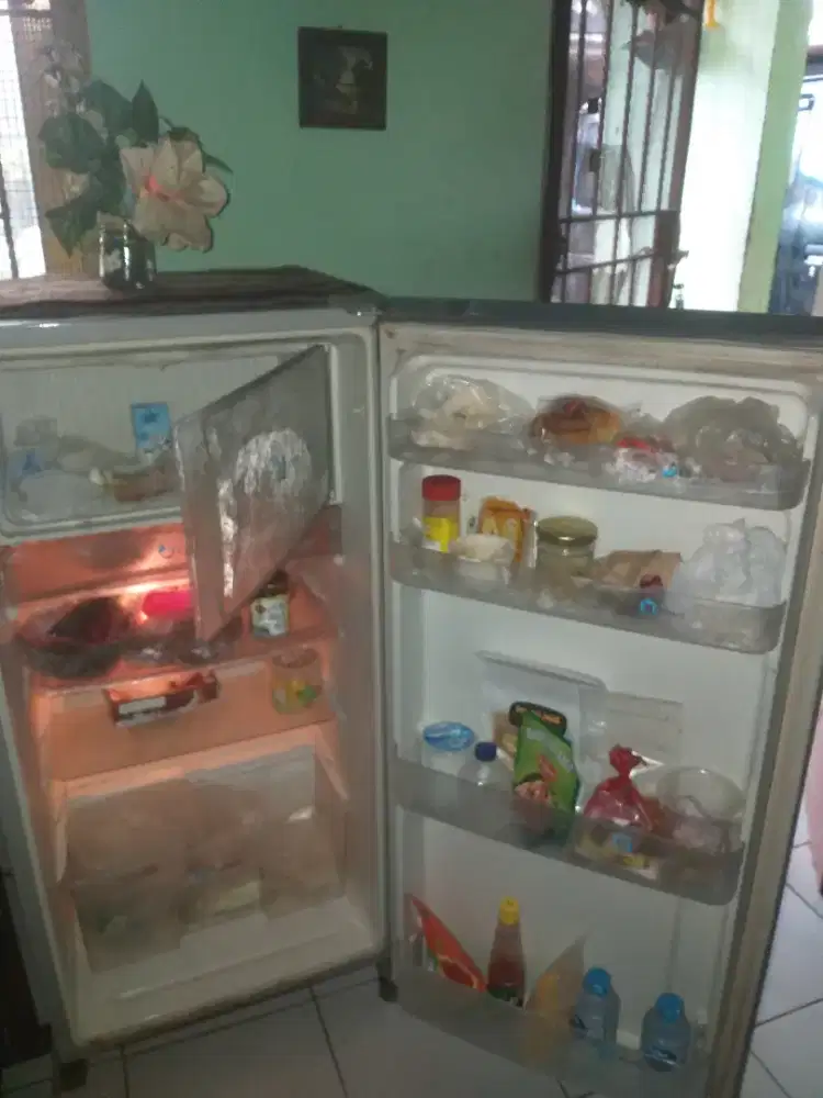Kulkas 1 pntu dngin lengkap free ongkir lalamove