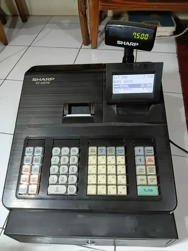 Jual Mesin kasir / cash register SHARP XEA207B