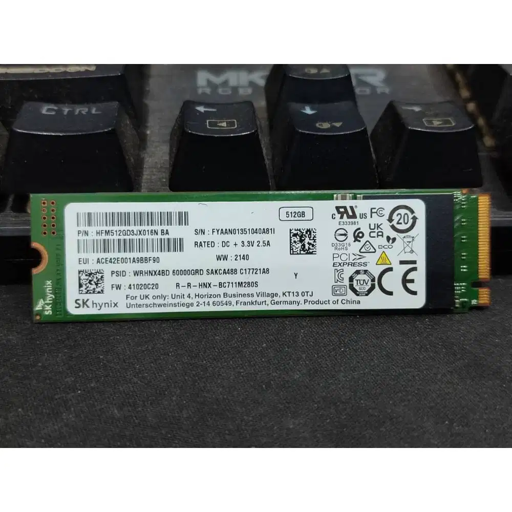 SSD NVMe SK Hynix 512GB PC711 M.2 2280 Gen 3x4