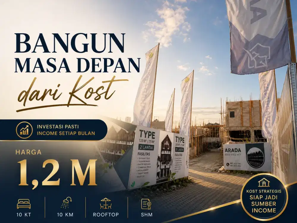 Rumah Kost Eksklusif Dekat Kampus