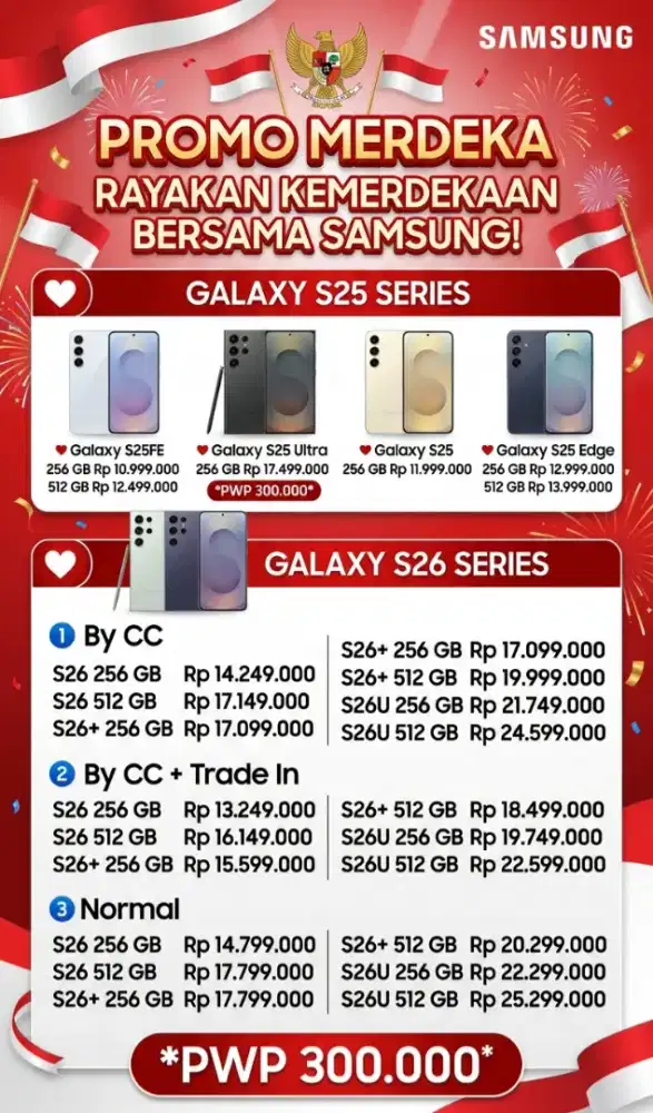 Promo samsung AGUSTUS merdeka bunga 0% ktp saja