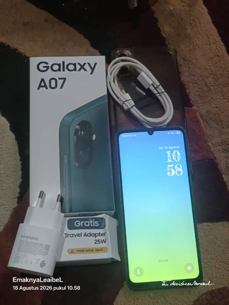 Samsung A07 second rasa baru