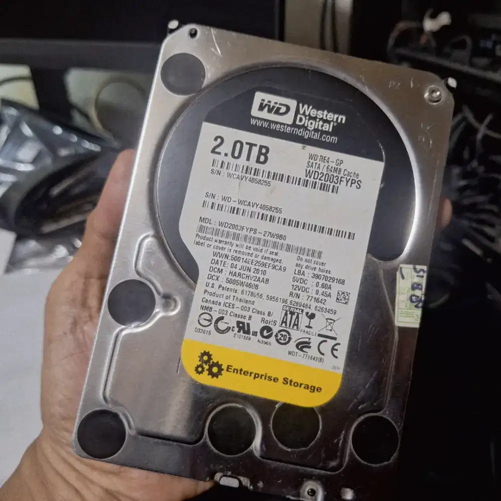 Harddisk PC 3.5 WD Enterprise Class 2TB Original 96/100