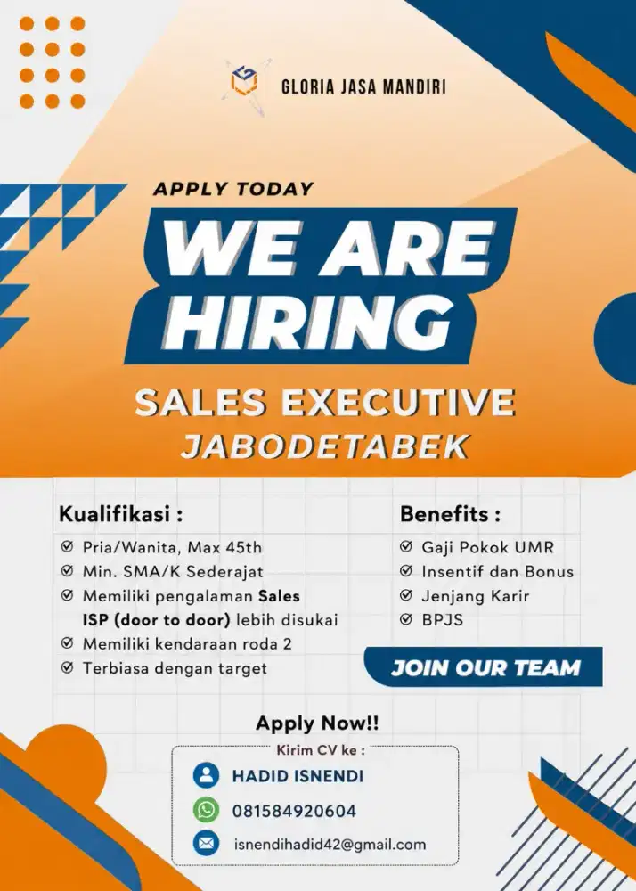 NEED URGENT! HUBUNGI SECEPATNYA! KUOTA TERBATAS!