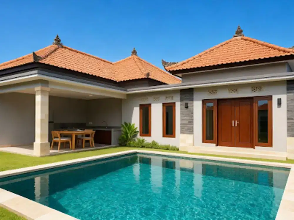 Villa Desain Tradisional di Pering dan Saba Gianyar Bali