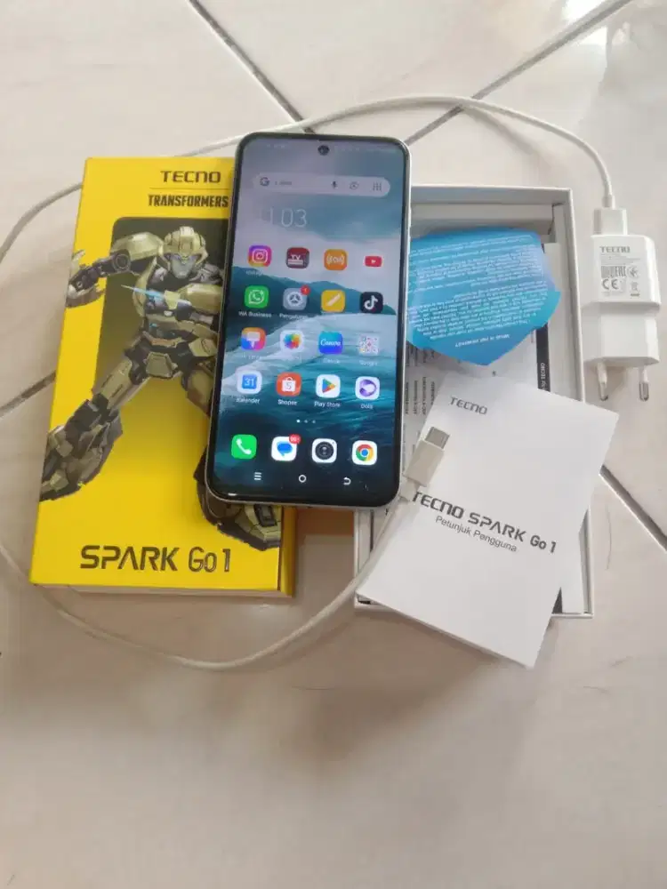 Tecno spark go 1.
Fullset.
Msh mulus, tangan pertama.
Bru stahun pakai