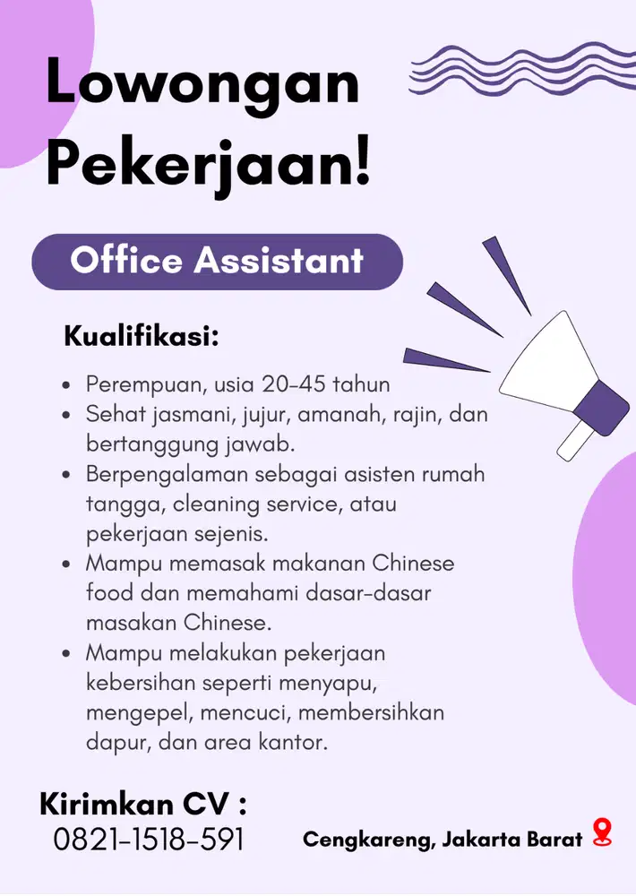LOWONGAN CLEANING SERVICE