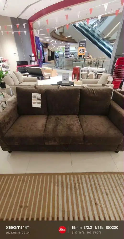 Sofa penyimpanan baru 3 seater