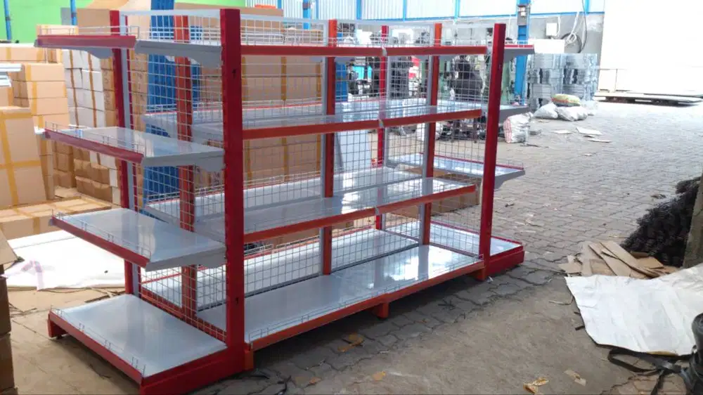 RAK GONDOLA T. 150 CM BER VARIASI TYPE & UKURAN HARGA TERJANGKAU