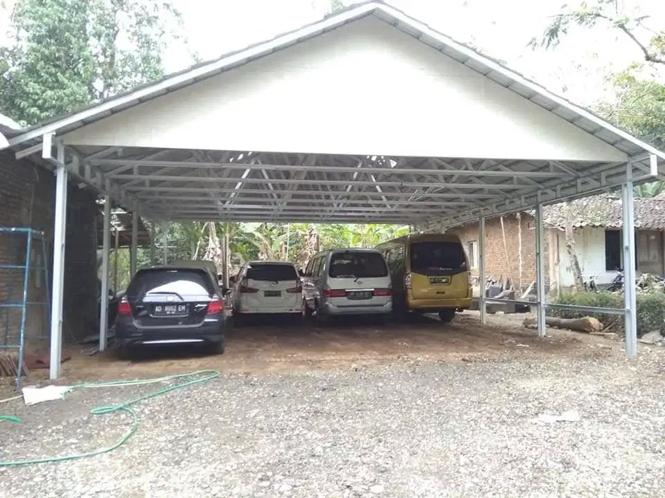 Kanopi Baja Ringan UPVC ALDERON Utk Parkiran Mobil Travel LUAS Kuat