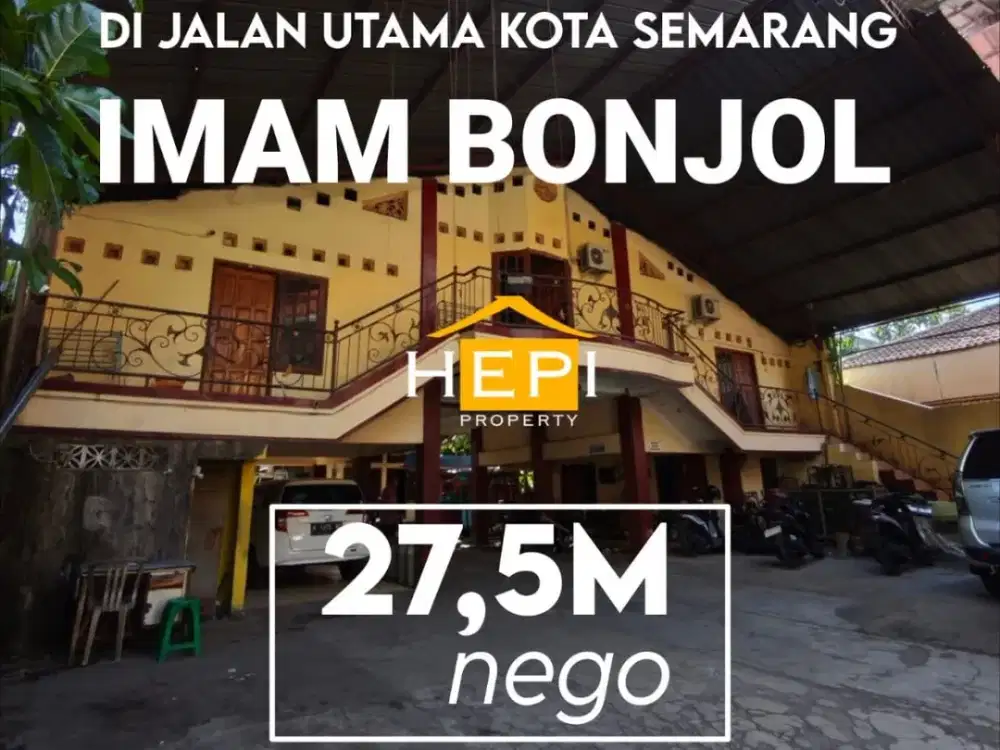 Dijual Tanah dan Bangunan di Imam Bonjol Semarang