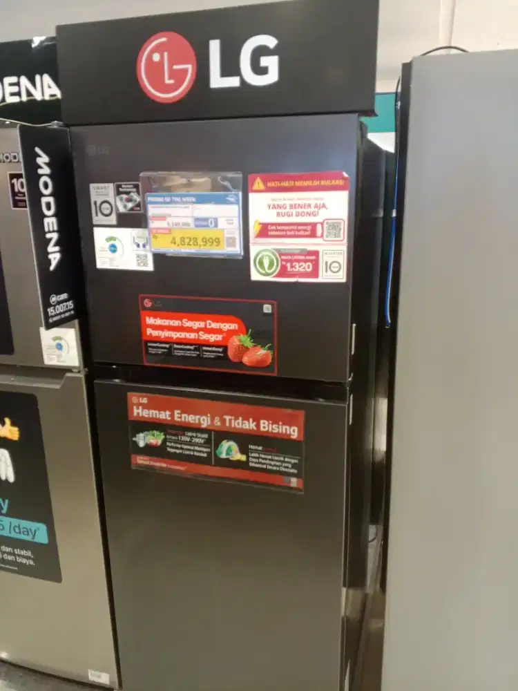 LG Refrigerator 2 Door 235L Black