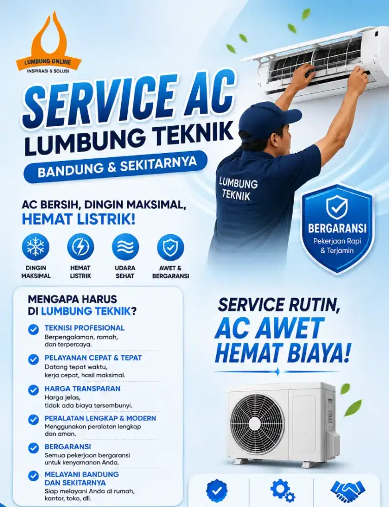Jasa service AC dan lainnya