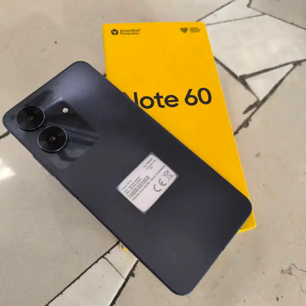 Realme Note 60 6/128gb lengkap