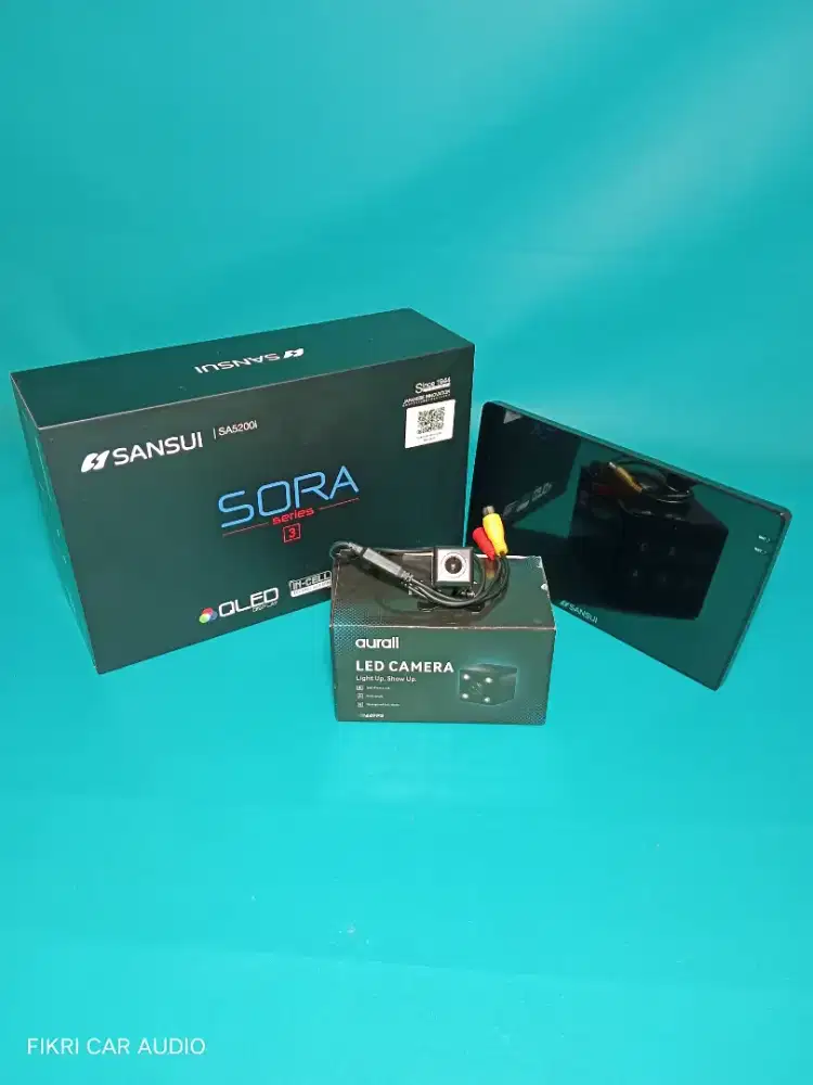 Head Unit Android SANSUI SORA 3 9 2/64 IN-CELL QLED & Camera Parkir