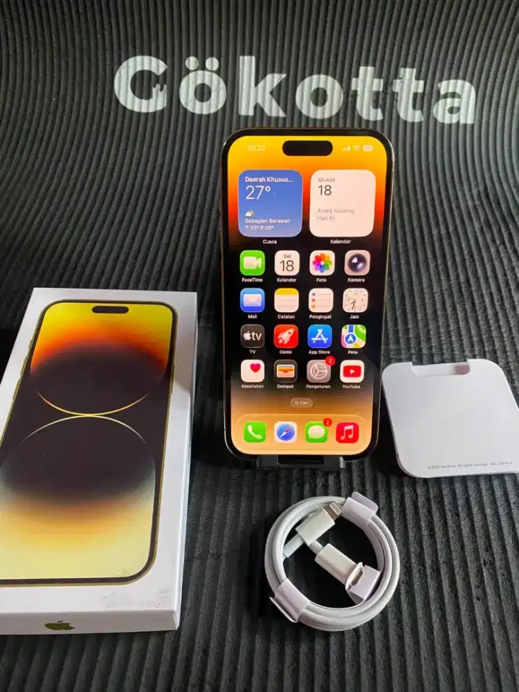 14pro gold inter 128gb
fullset all operator
bh 94%
full ori