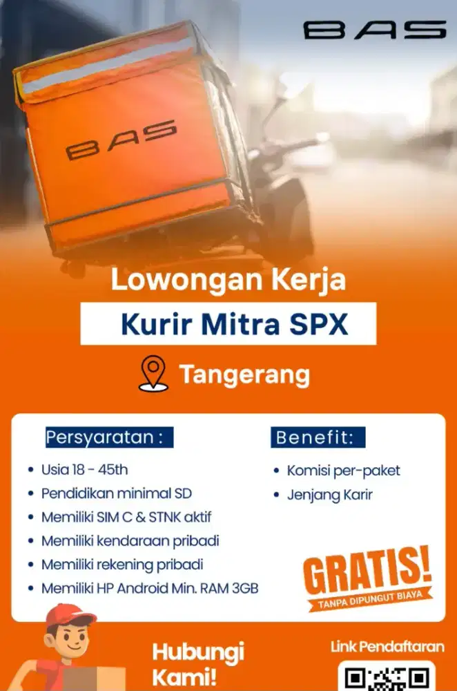 Lowongan pekerjaan Mitra kurir SPX Express