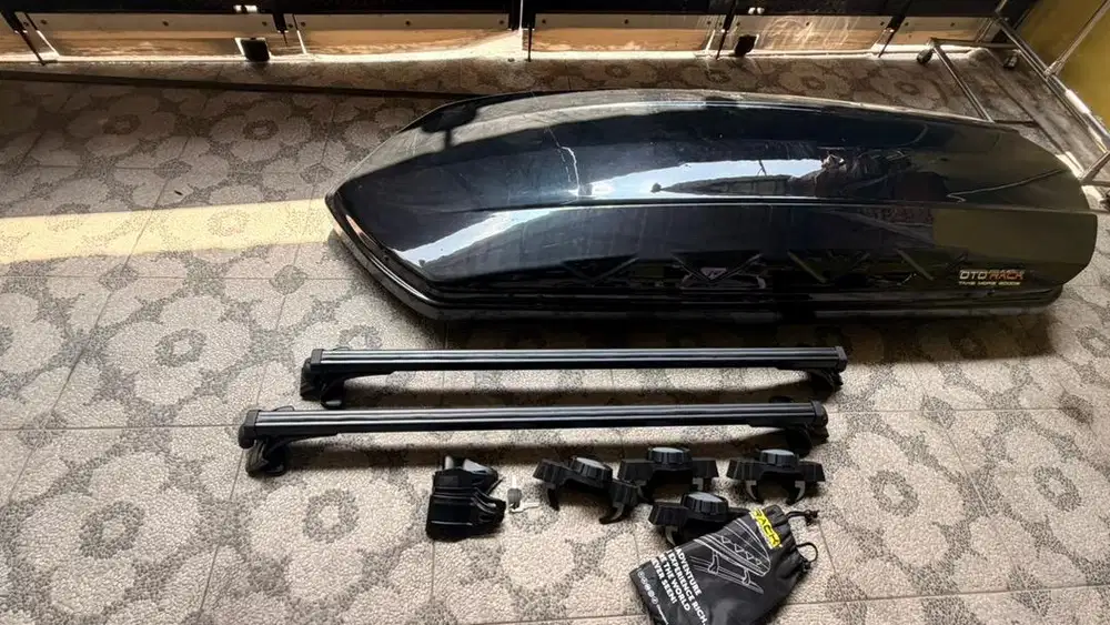 Roofbox otorack limitless fullset dengan crossbar tinggal pasang