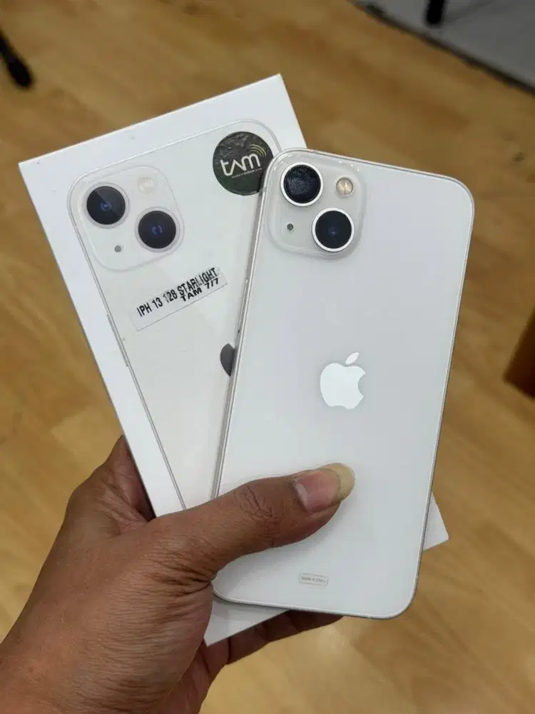 Iphone 13 128Gb starlight second resmi ibox mulus no minus fullset ori