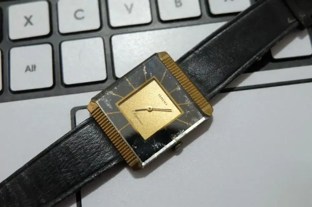Jam tangan cewe RADO, jam vintage leather strap