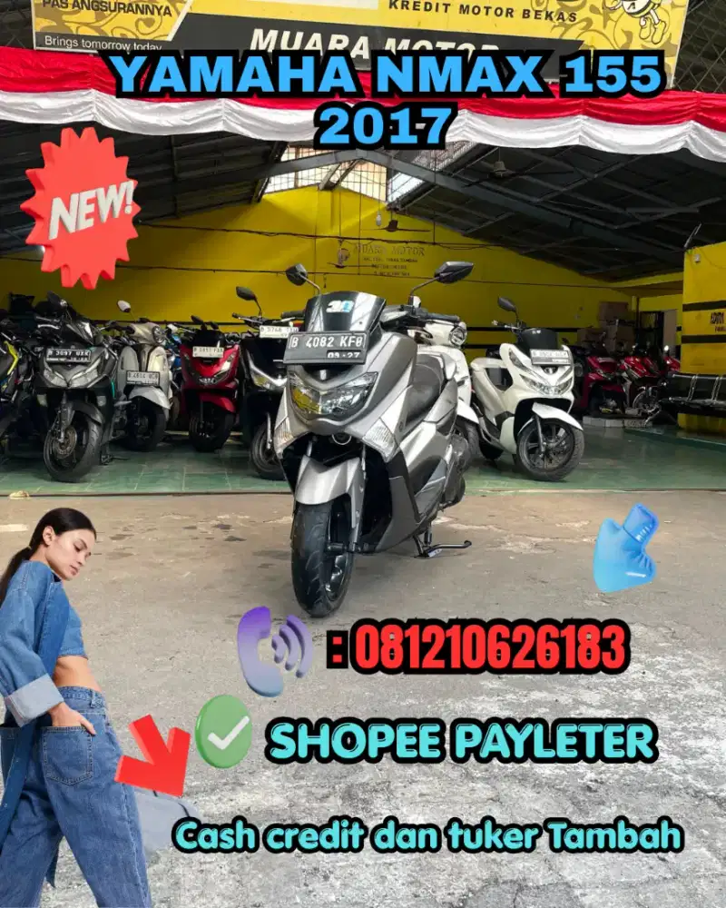 YAMAHA NMAX 155 2017 SIAP PAKAI